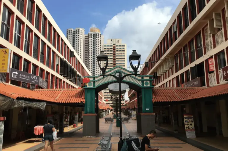 A classic view of the Toa Payoh HDB hub and town center, capturing the heartland essence of one of Singapore's oldest and most food-rich neighborhoods.